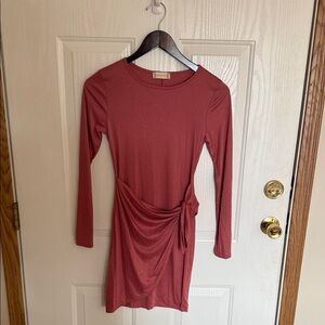 a new day Terracotta Long Sleeve Dress